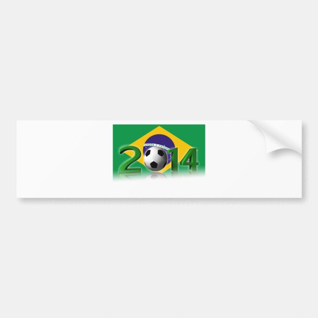 Adesivo Para Carro Soccer World Cup 2014 (Frente)