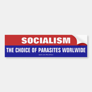 Adesivo Para Carro Socialismo A Escolha dos Parasitas no Mundo