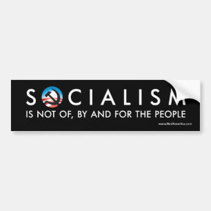 Adesivo Para Carro Socialismo de Obama não, e para pelas pessoas