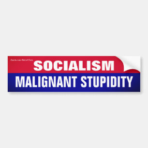 Adesivo Para Carro Socialismo é estupidez maligna
