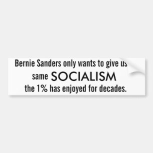 Adesivo Para Carro Socialismos das máquinas de lixar de Bernie os
