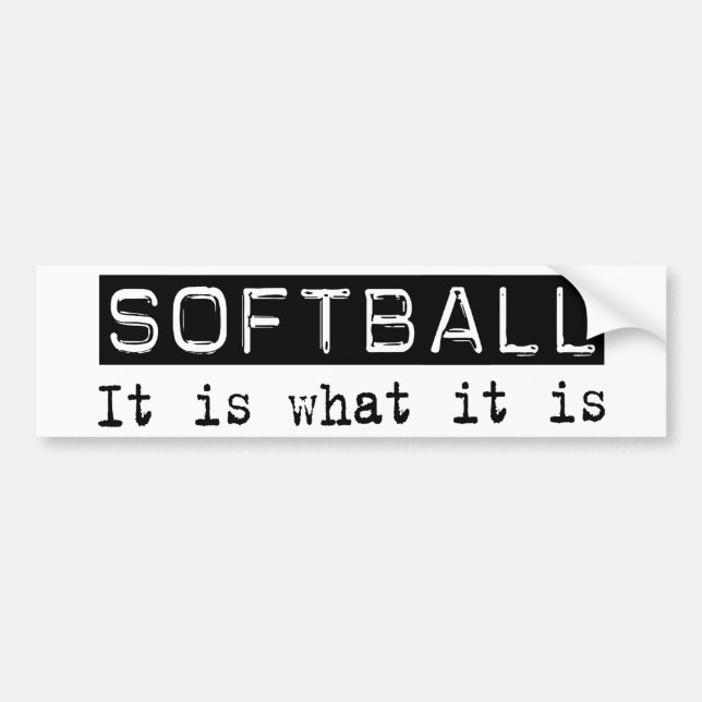 Adesivo Para Carro Softball é (Frente)