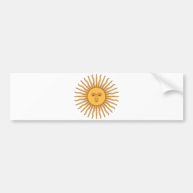 Adesivo Para Carro Sol argentino (Frente)