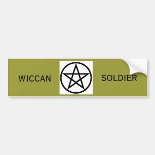 Adesivo Para Carro Soldado Bumpersticker de Wiccan