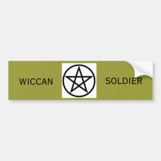 Adesivo Para Carro Soldado Bumpersticker de Wiccan