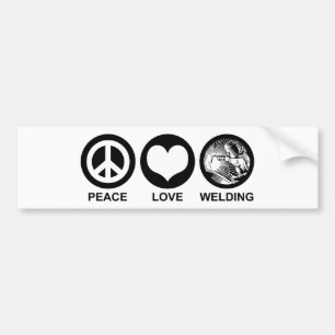 Adesivo Para Carro Soldadura do amor da paz
