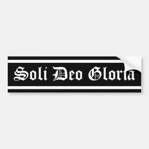 Adesivo Para Carro Soli Deo Gloria