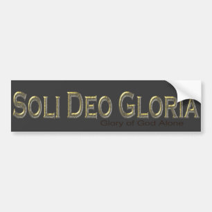 Adesivo Para Carro Soli Deo Gloria