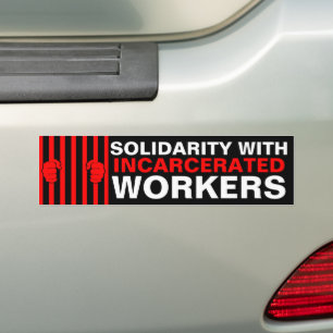 Adesivo Para Carro Solidariedade com os trabalhadores presos