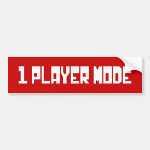 Adesivo Para Carro Solteiro / Modo do One Player