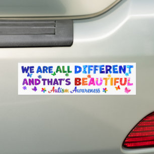 Adesivo Para Carro Somos Todos Diferentes