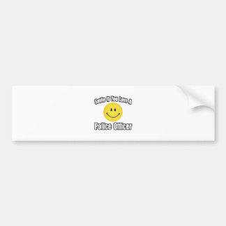 Adesivo Para Carro Sorria Se Você Ama Um Policial