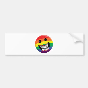 Adesivo Para Carro Sorriso do arco-íris