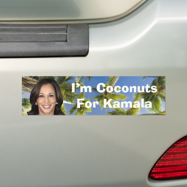 Adesivo Para Carro Sou Coconuts for Kamala (No carro)