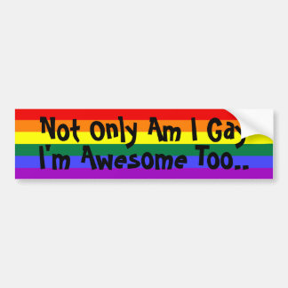 Adesivo Para Carro Sou Gay e incrível