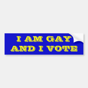 Adesivo Para Carro Sou gay e voto.