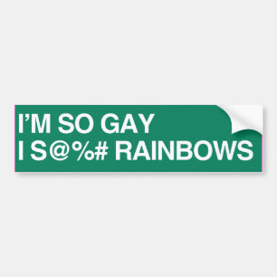 Adesivo Para Carro SOU TÃO GAY I S RAINBOWS - .png