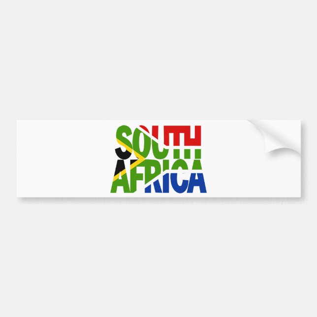 Adesivo Para Carro South Africa + flag (Frente)