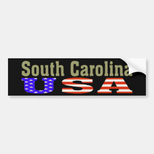 Adesivo Para Carro South Carolina EUA! Autocolante no vidro traseiro