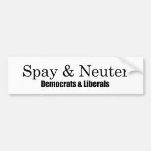 Adesivo Para Carro Spay e neutralize liberais
