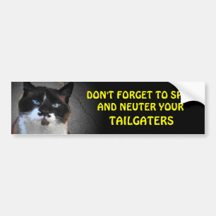 Adesivo Para Carro Spay e neutralize seu TAILGATERS