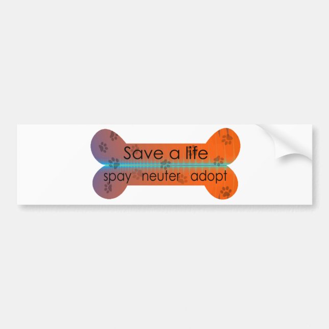 Adesivo Para Carro spay o neutro adotam o autocolante no vidro (Frente)