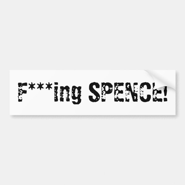 Adesivo Para Carro SPENCE do ing do *** de F! (Frente)