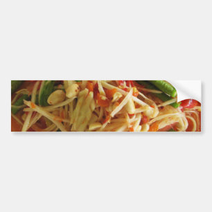 Adesivo Para Carro Spicy Papaya Salad [Som Tam] ... Comida tailandesa