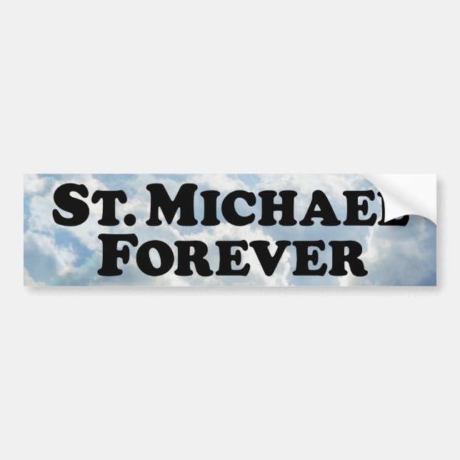 Adesivo Para Carro St Michael para sempre - básico (Frente)