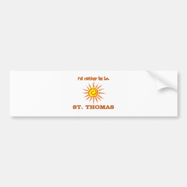 Adesivo Para Carro St Thomas (Frente)