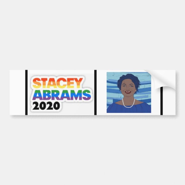 Adesivo Para Carro Stacey Abrams (Frente)