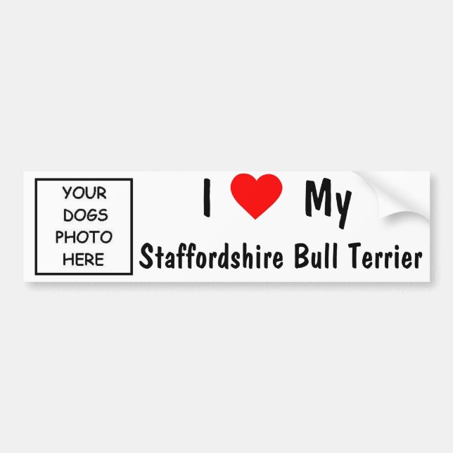 Adesivo Para Carro Staffordshire bull terrier (Frente)