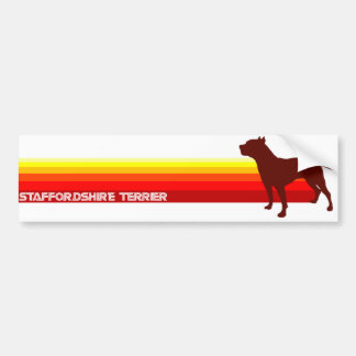 Adesivo Para Carro Staffordshire Terrier com autocolante no vidro