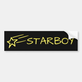 Adesivo Para Carro STARBOY e disparando amarelo personalizável estrel