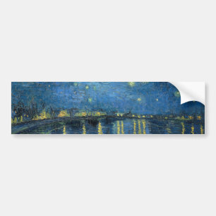 Adesivo Para Carro Starry Night Over the River Rhone (por van Gogh)