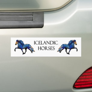 Adesivo Para Carro Stary Night Charismatic Tolice, cavalo islandês