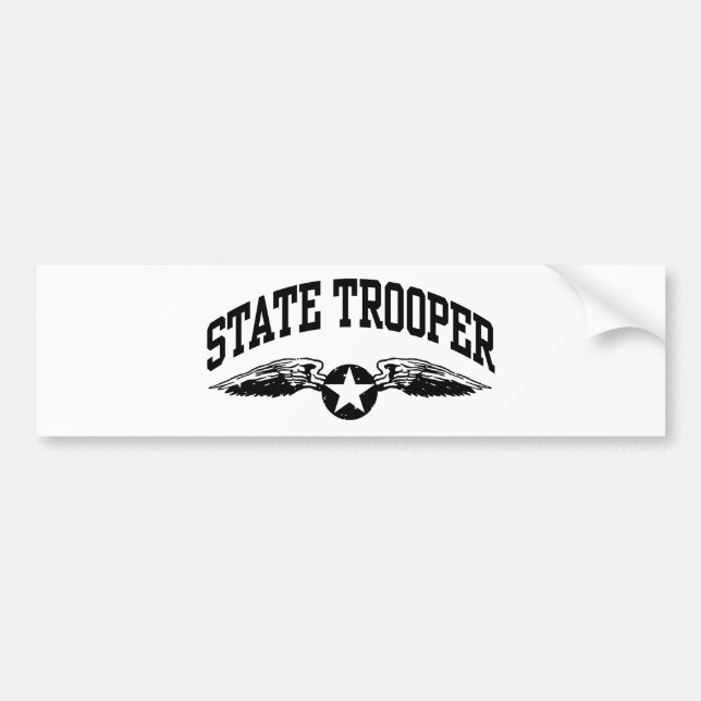 Adesivo Para Carro State Trooper (Frente)