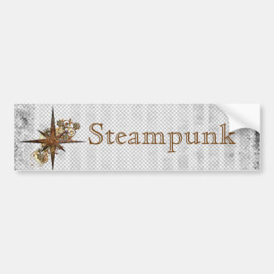 Adesivo Para Carro Steampunk Compass Star Grunge