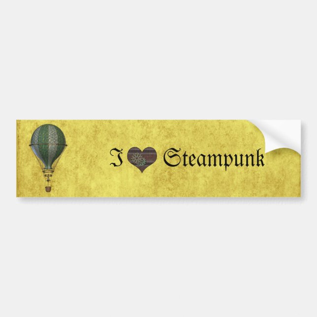 Adesivo Para Carro Steampunk Victorian Balloon (Frente)