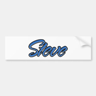 Adesivo Para Carro Steve Name blue Aufkleber Sticker Autoaufkleber