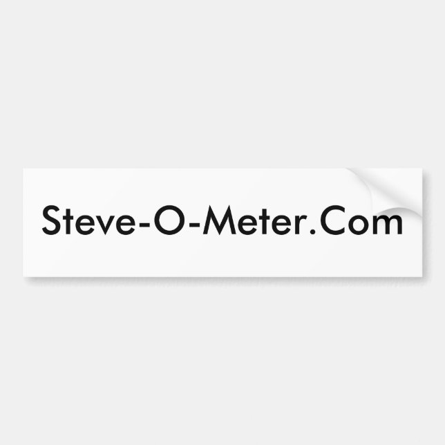 Adesivo Para Carro Steve-O-Meter.Com (Frente)