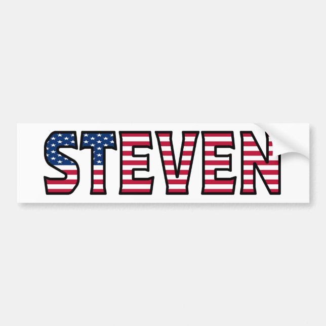 Adesivo Para Carro Steven Name Vorname USA Aufkleber Sticker Auto (Frente)