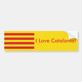 Adesivo Para Carro Sticker Flag da Catalunha