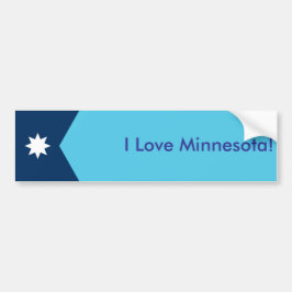 Adesivo Para Carro Sticker Flag of Minnesota, USA