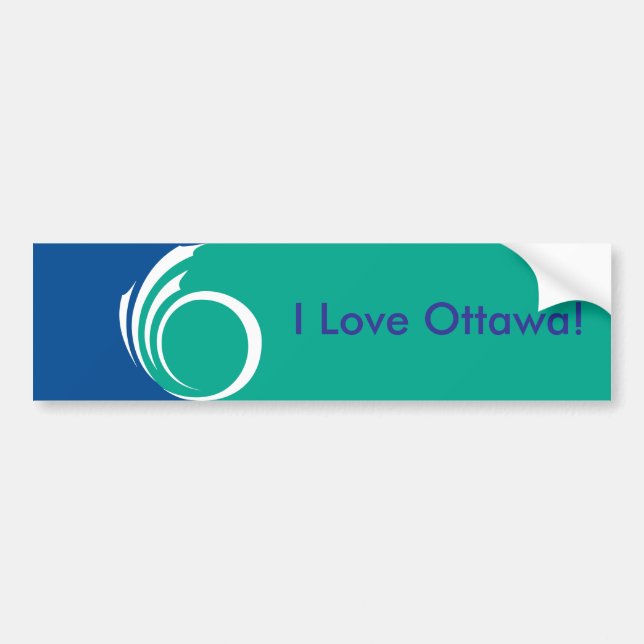 Adesivo Para Carro Sticker Flag of Ottawa, Canada (Frente)