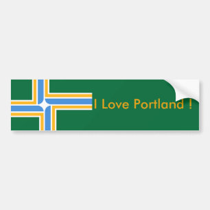 Adesivo Para Carro Sticker Flag of Portland, Oregon State, EUA