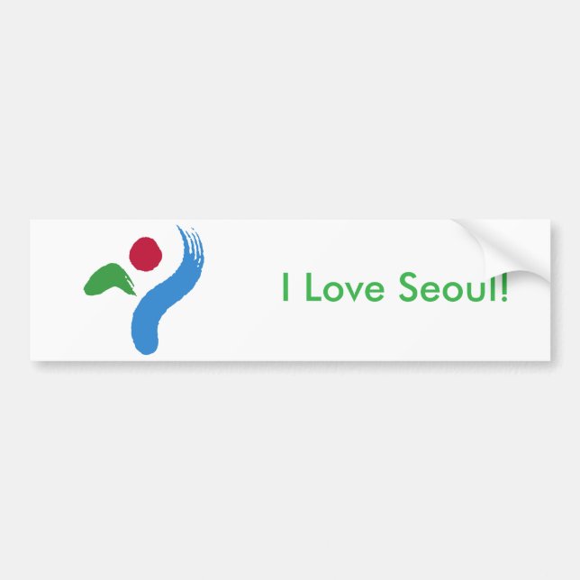 Adesivo Para Carro Sticker Flag of Seoul, South Korea (Frente)
