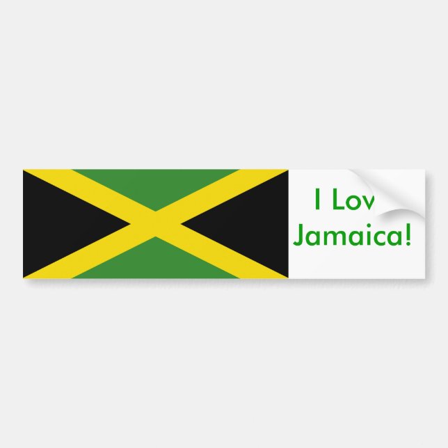 Adesivo Para Carro Sticker with Flag of Jamaica (Frente)
