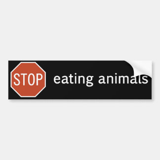 ADESIVO PARA CARRO STOP-EATING-ANIMALS