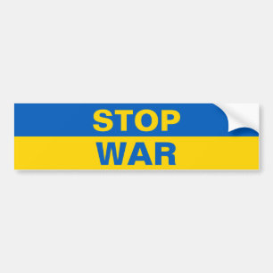 Adesivo Para Carro Stop War Ukraine Ukrainian
